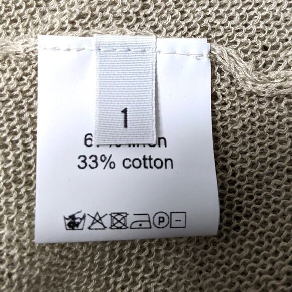 SERIE NUMERICA Linen Multi Knit Lagenlook Asymmetrical Dress S - Picture 5 of 10